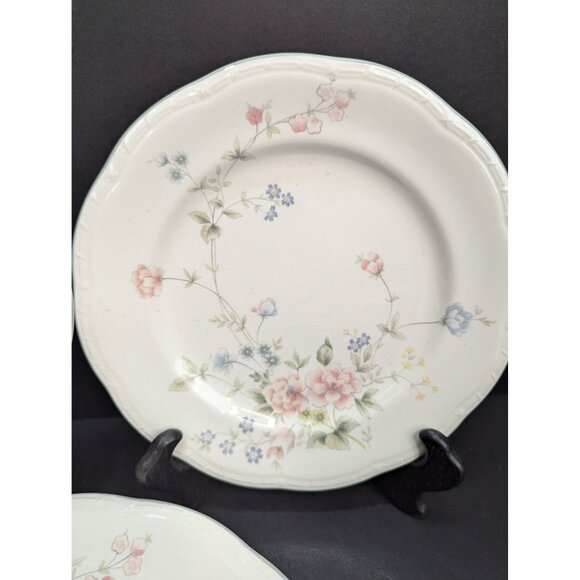 Mikasa Dinner At Eight DB 010 Gardena 1 Rimmed Serving Bowl and 2 Salad Plates - Picture 6 of 9